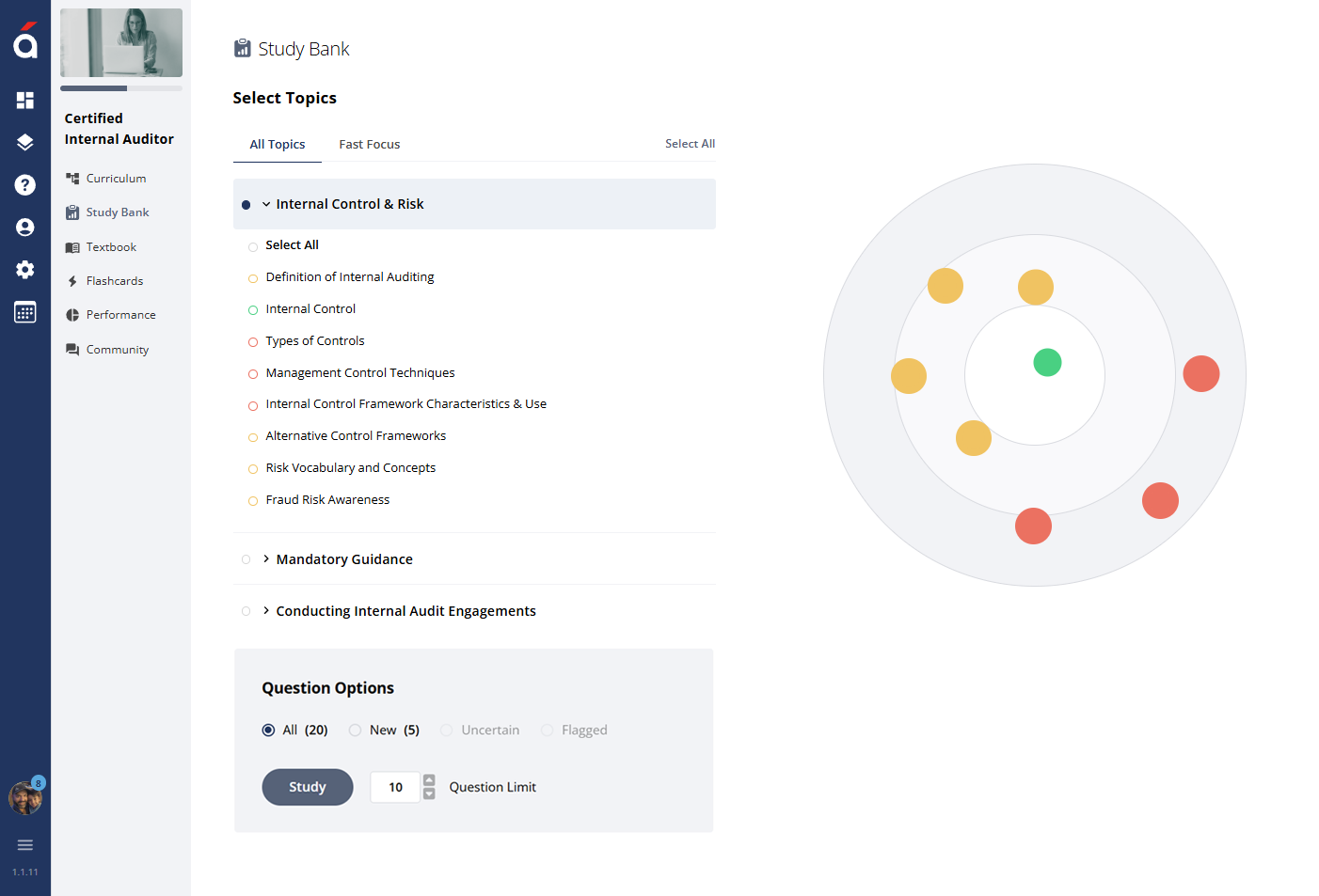 screenshot of Acadio LMS